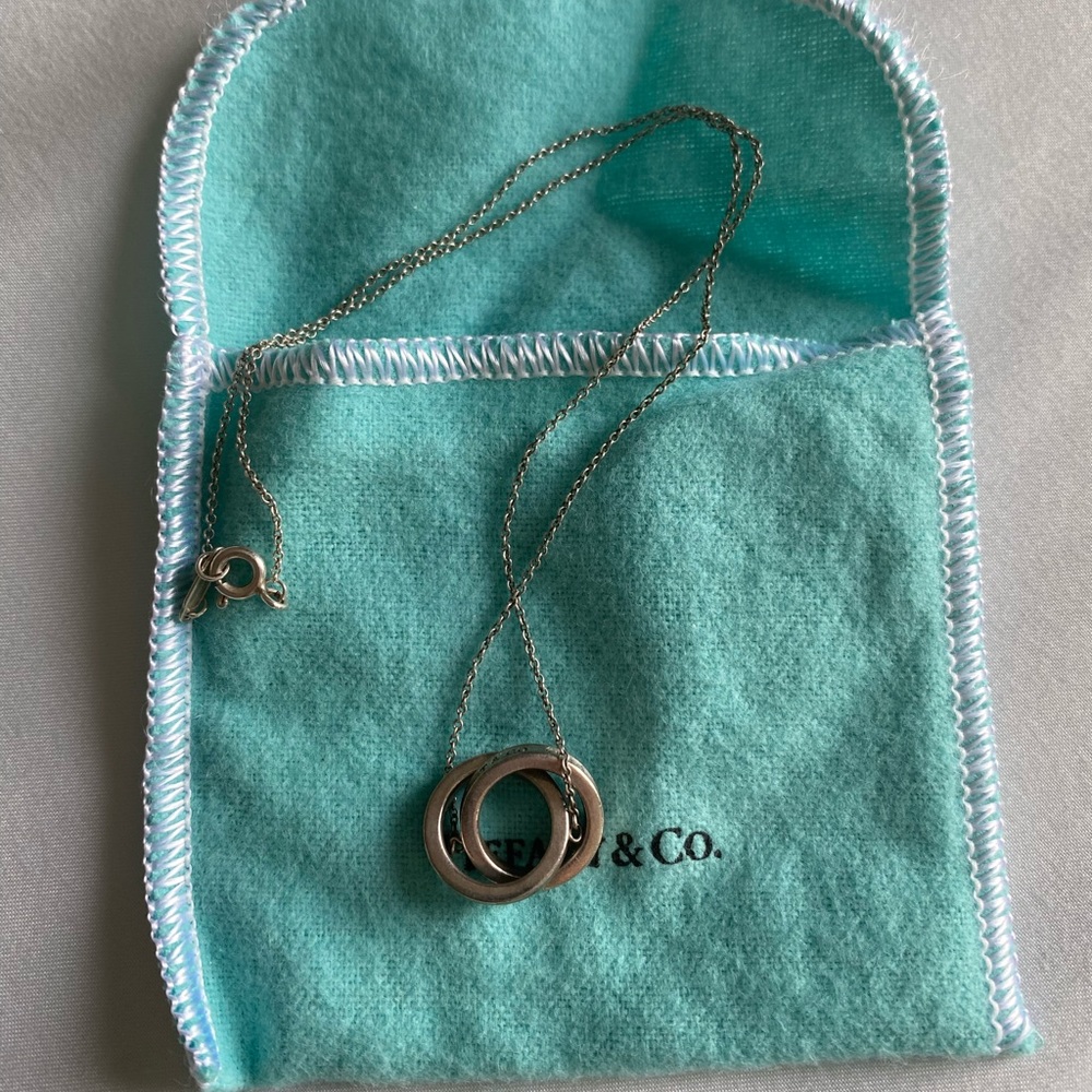 Tiffany 1837 interlocking circles necklace sterling silver